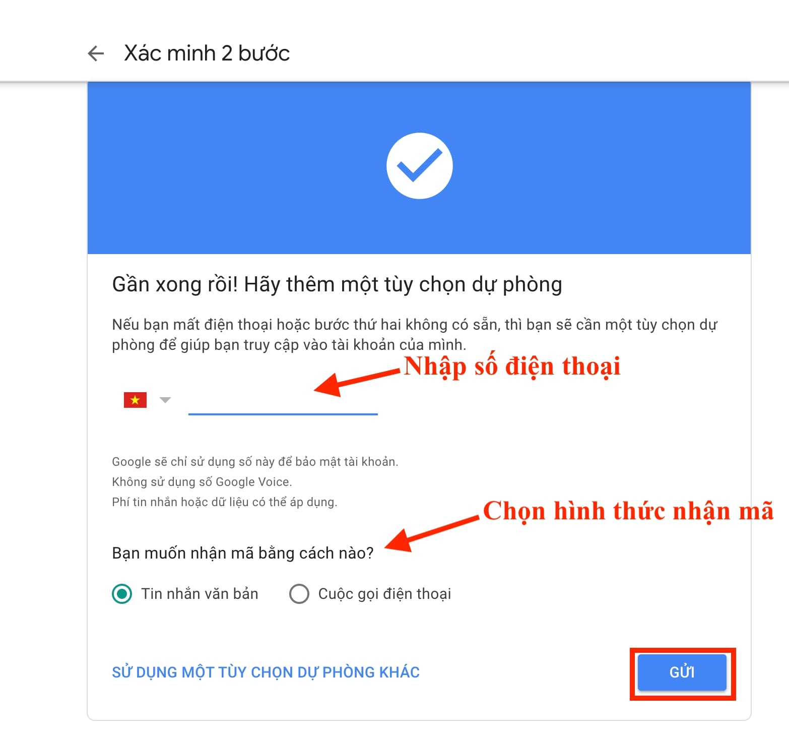 Google Authenticator là gì? Hướng dẫn cài đặt và khôi phục 2FA khi đầu tư Crypto Nhận mã thông qua số diện thoại