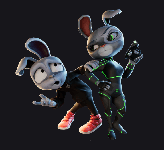 Two rabbits in My Pet Hooligan