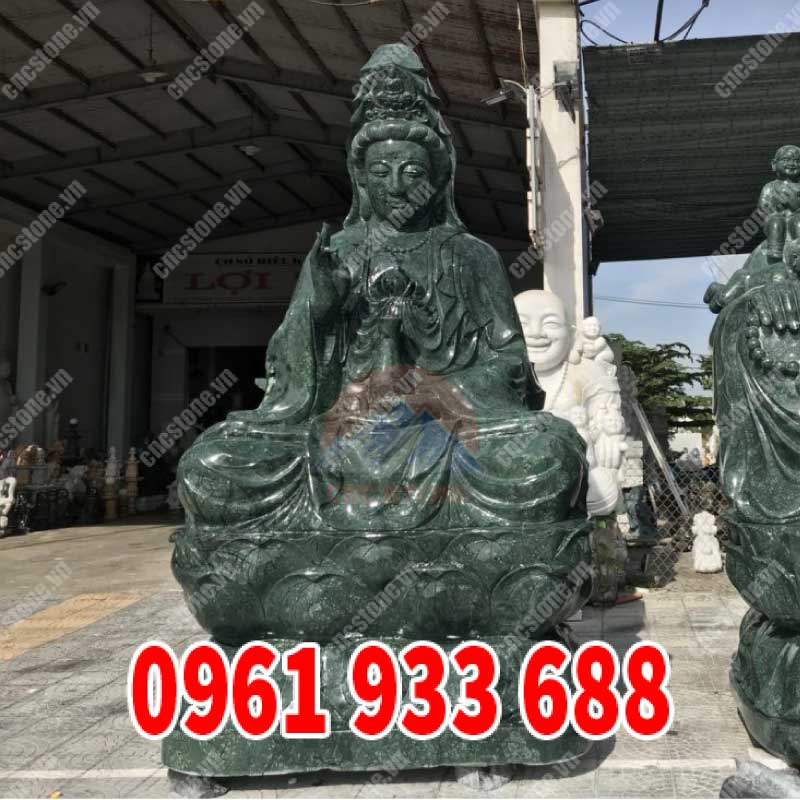 Tượng Phật Quan Âm Bồ Tát bằng đá Ấn Độ