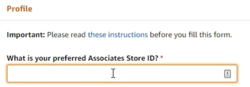 معرف متجر Amazon Associates
