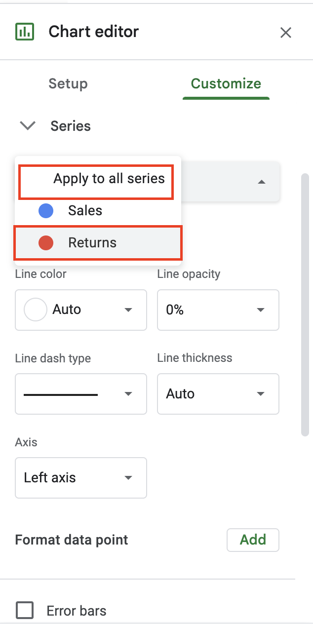 How to Add a Secondary Axis in Google Sheets Charts