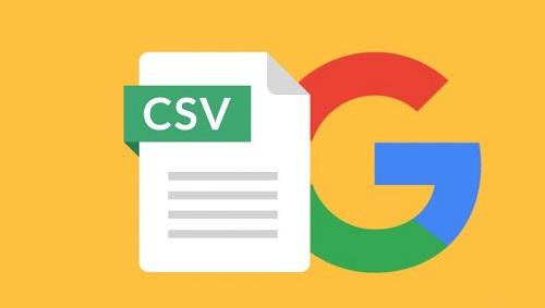 گوگل در حال نمایه سازی فایل های CSV است