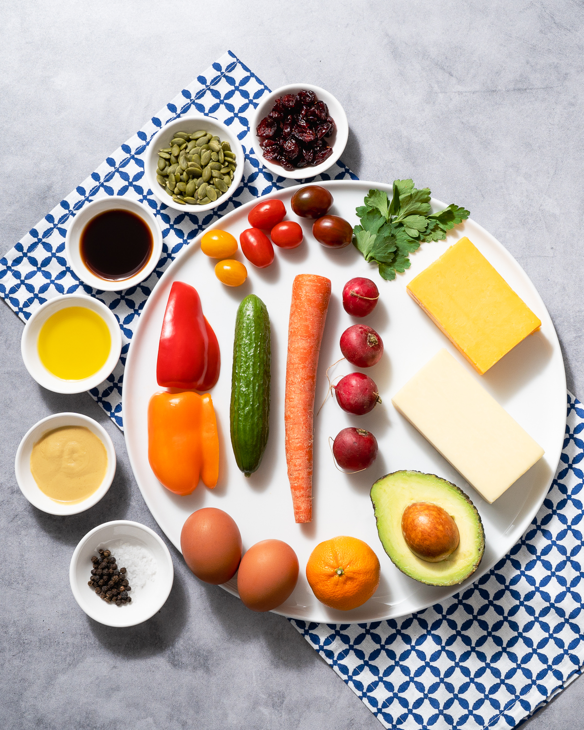 ingredients to make julienne salad