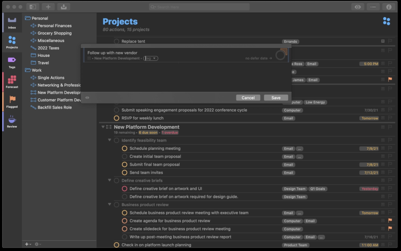 omnifocus3 gtd app