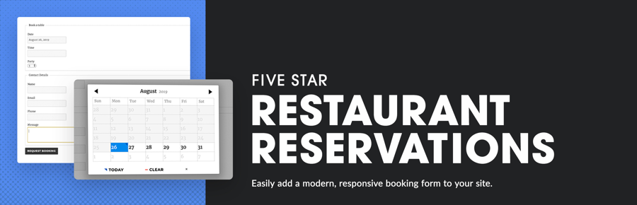 Reservas de restaurante cinco estrelas