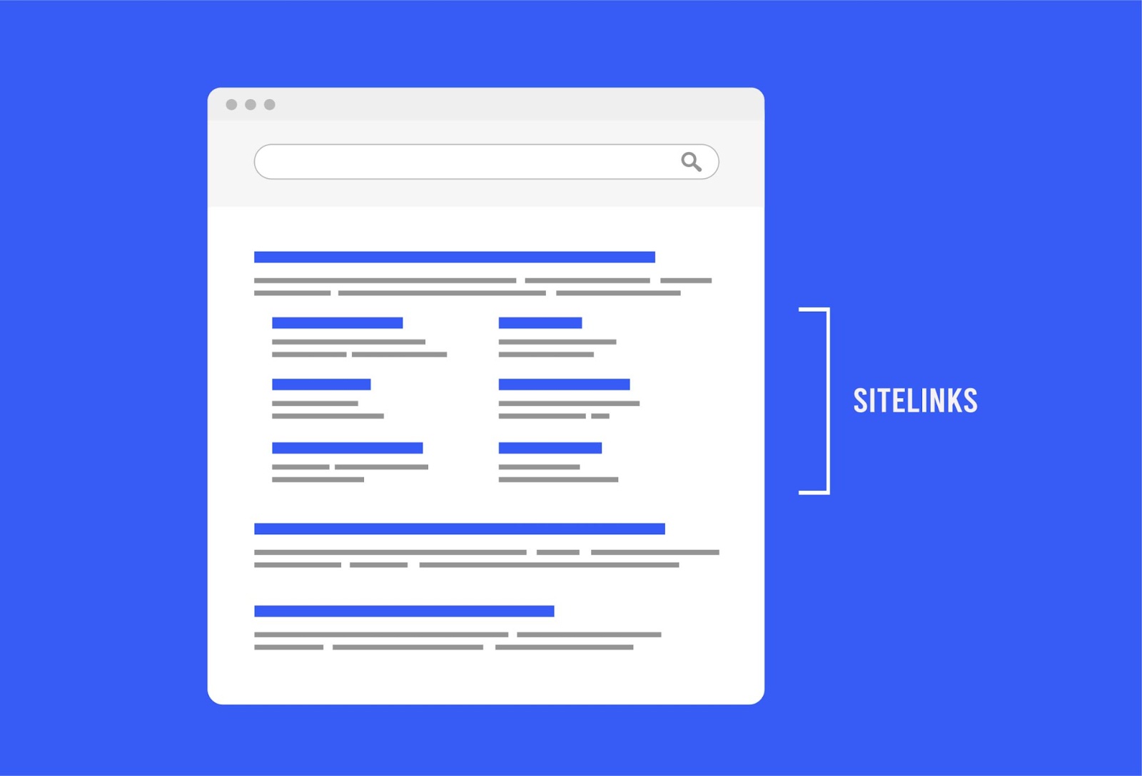 how to use sitelinks