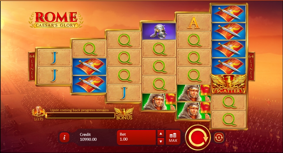 Rome: caesar's glory slot screenshot