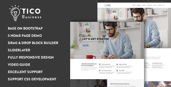 Drupal 9 theme Tico