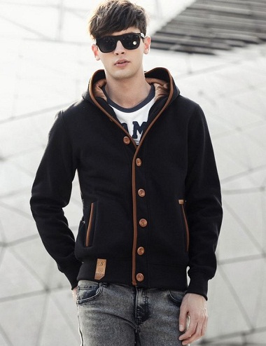 Men’s Sweatshirt with buttons