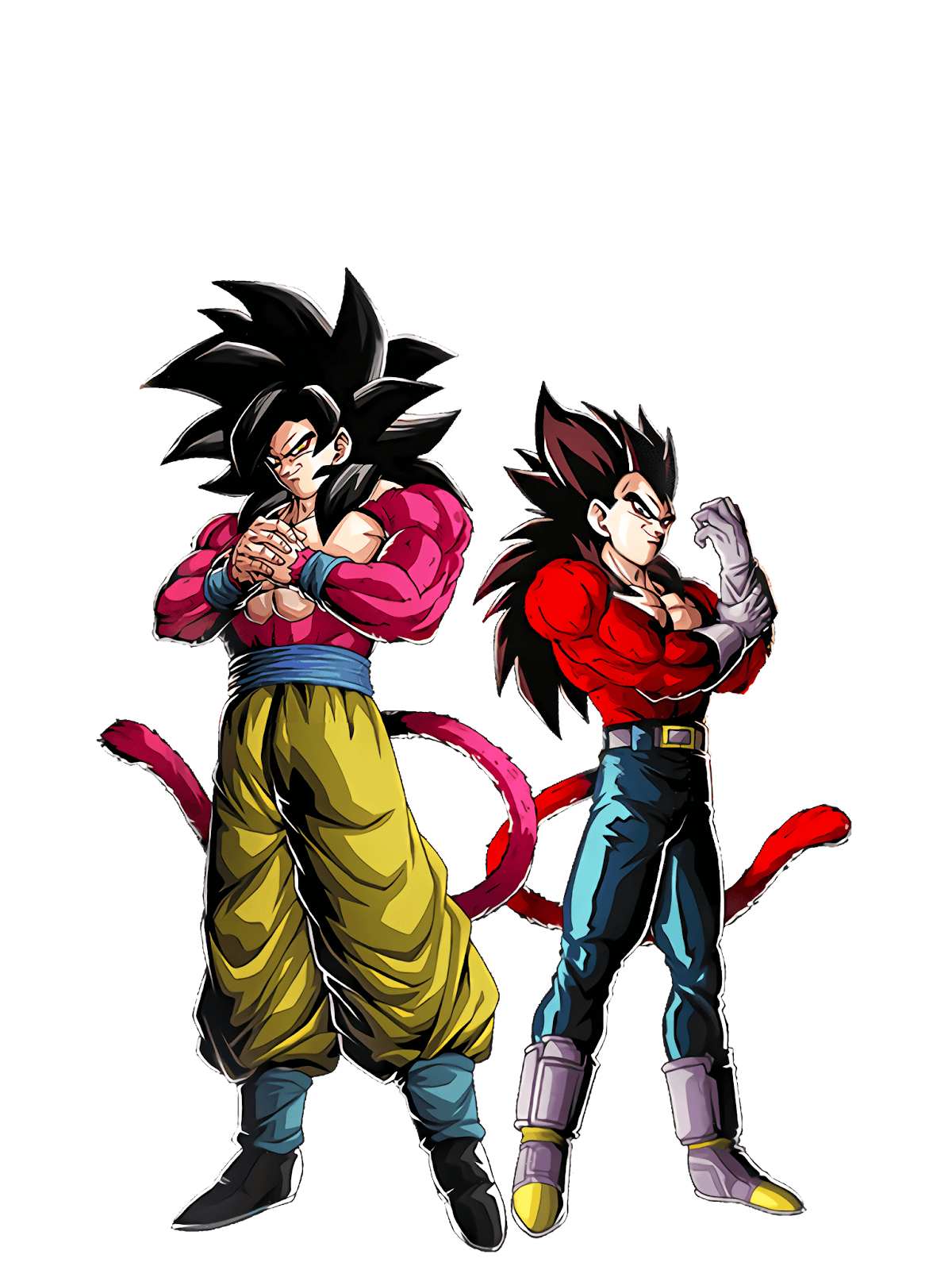 Goku and Vegeta SSJ4 LR by anthony123ytb on DeviantArt