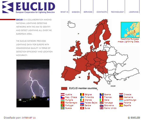 AEMET se incorpora a EUCLID, la red europea para la detección de rayos