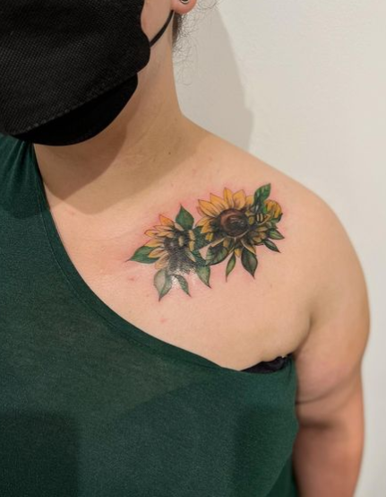 Coverup Sunflower Tattoo