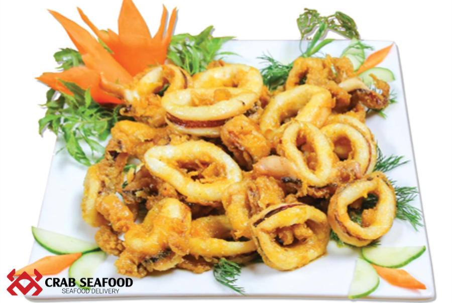 4 Cách Chế Biến Mực Ống Chiên Ngon Hết Sẩy - Crab Seafood