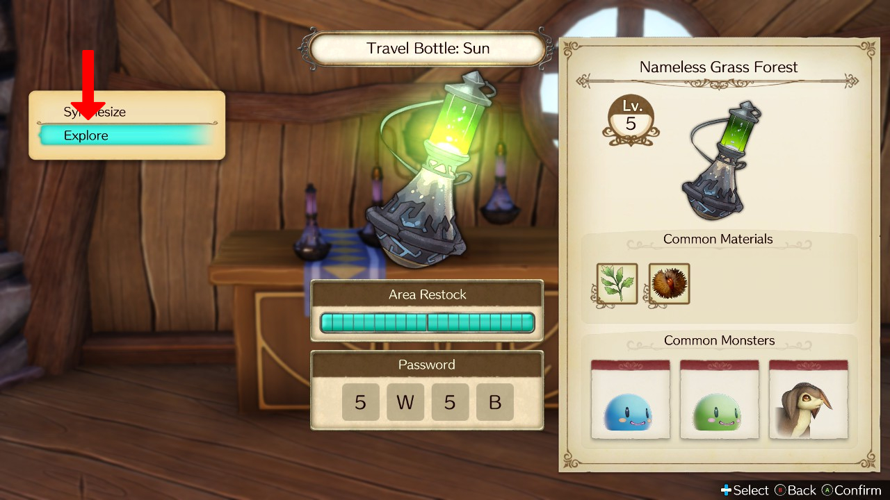 Using the Travel Bottle for the first time. | Atelier Ryza: Ever Darkness & the Secret Hideout