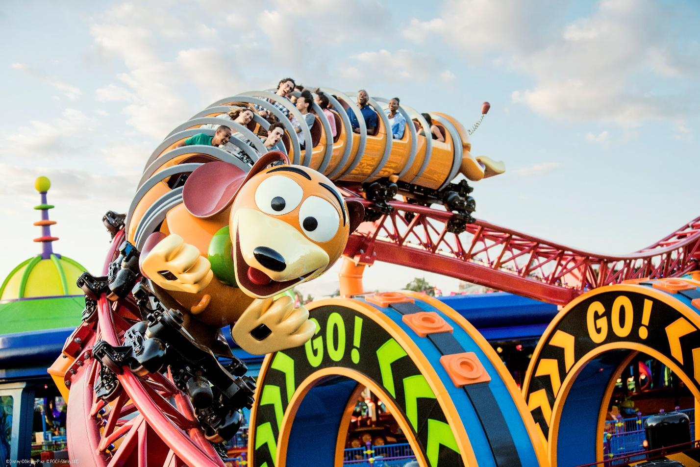 Slinky Dog Dash attraction at Disney