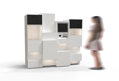Image of a conceptual block smart locker
