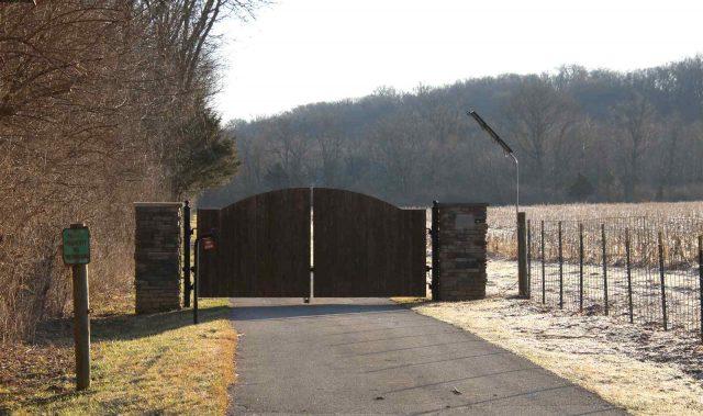 Front gate of Dave Chappelle's house