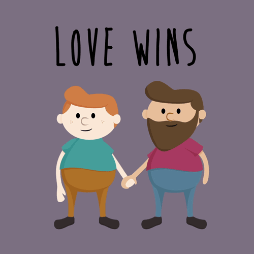 gay love wins love animation pride