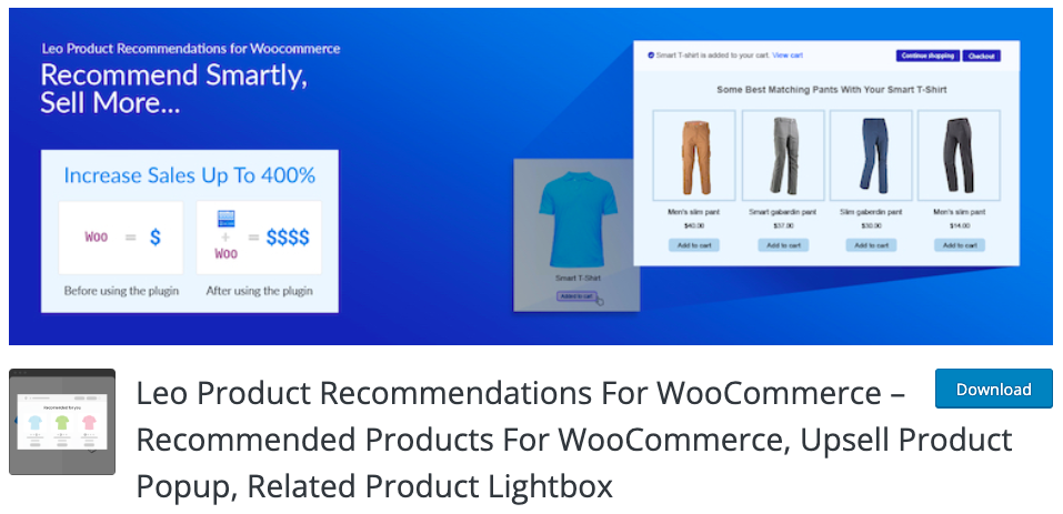Best WooCommerce Product Recommendation Plugins: Leo Product Recommendations For WooCommerce