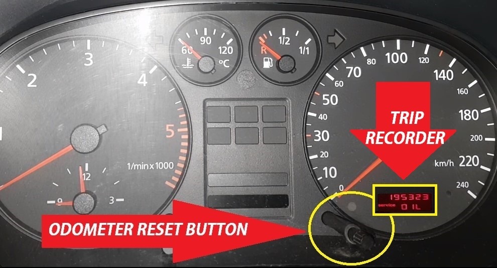 Audi ODO Reset Buttons 2000-2005