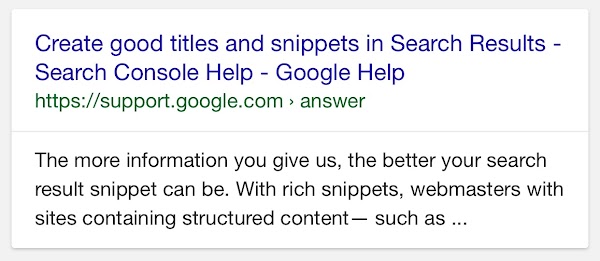 Better Snippets for your Users