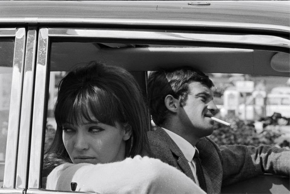 Shooting ″Pierrot Le Fou″ In France In June, 1965