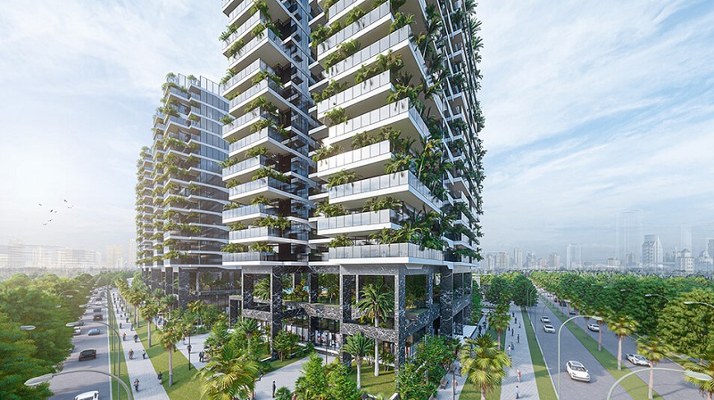 Tòa chung cư Sunshine Green Iconic được trang bị hơn 400 khu vườn