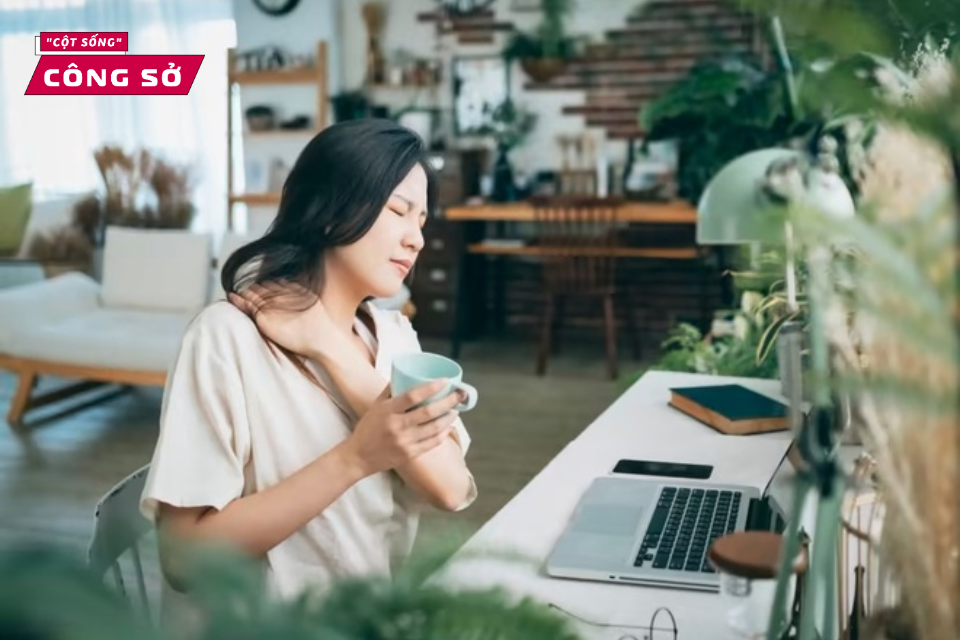 Có nhiều nguyên nhân gây ra thoái hóa đốt sống cổ ở nhân viên công sở